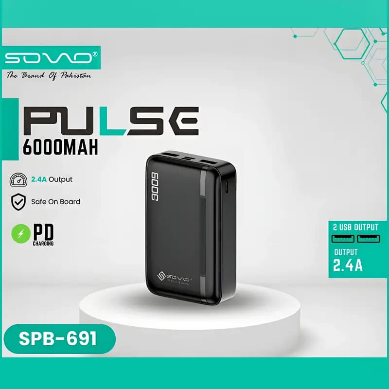 SOVO Pulse 6000 mAh Power Bank