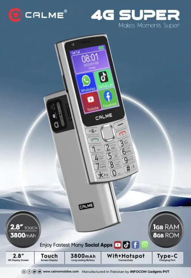 Calme 4G Super Touch and Type